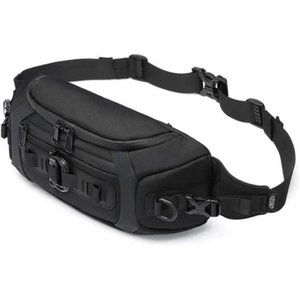 New Waterproof Chest Bag Casual for Walking Hiking Travel BLACK